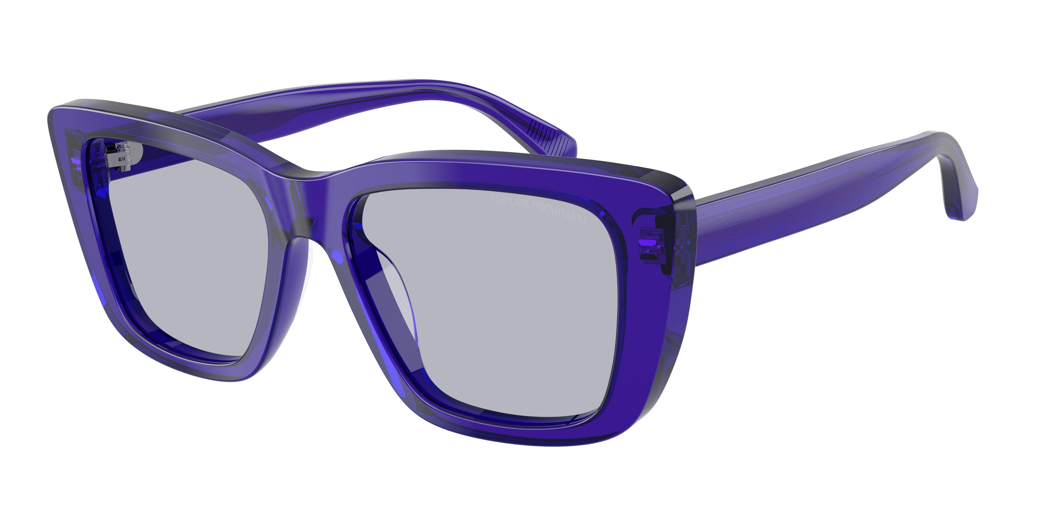 Emporio Armani Woman EA4246U  6253/1 Sunglasses Acetate Violet Violet Cat Eye Normal-image